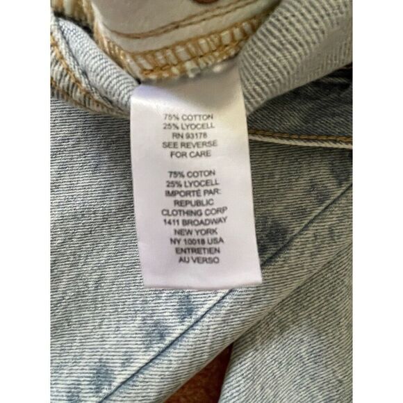 Industry Women’s Jeans High Rise Wide Leg Cargo US 4 Light Blue New With Tag - Picture 10 of 11